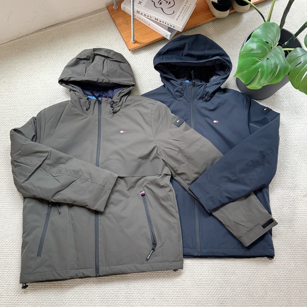 Tommy外套 風衣鋪棉外套 素LOGO款