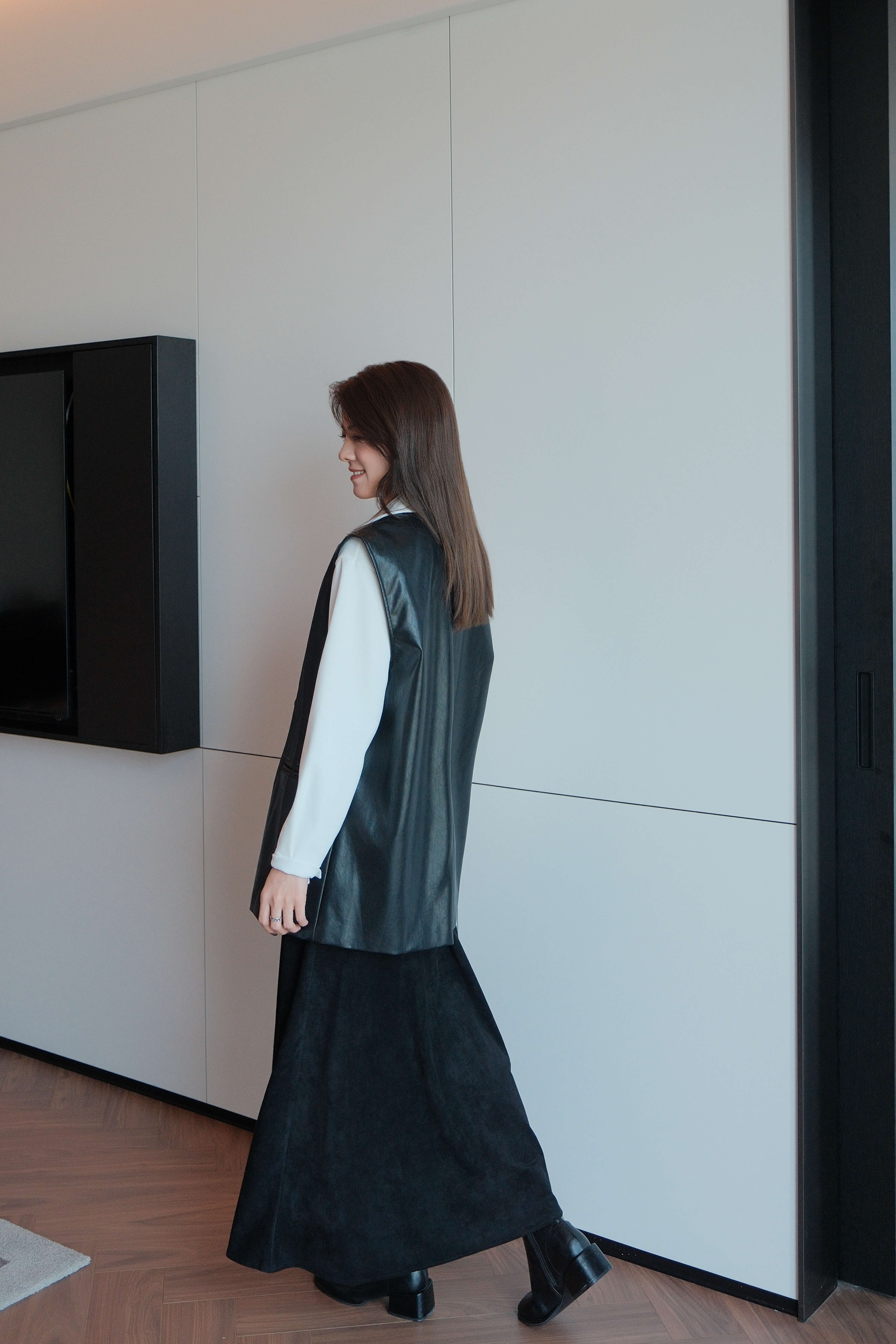 Elasticated Waist Flare Skirt_SK262L05