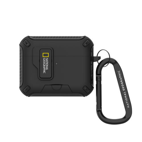 National Geographic - Magsafe Rugged Bumper Auto Lock - Airpods Pro 3 Case 磁吸自動彈蓋安全扣高度防撞耳機保護殼