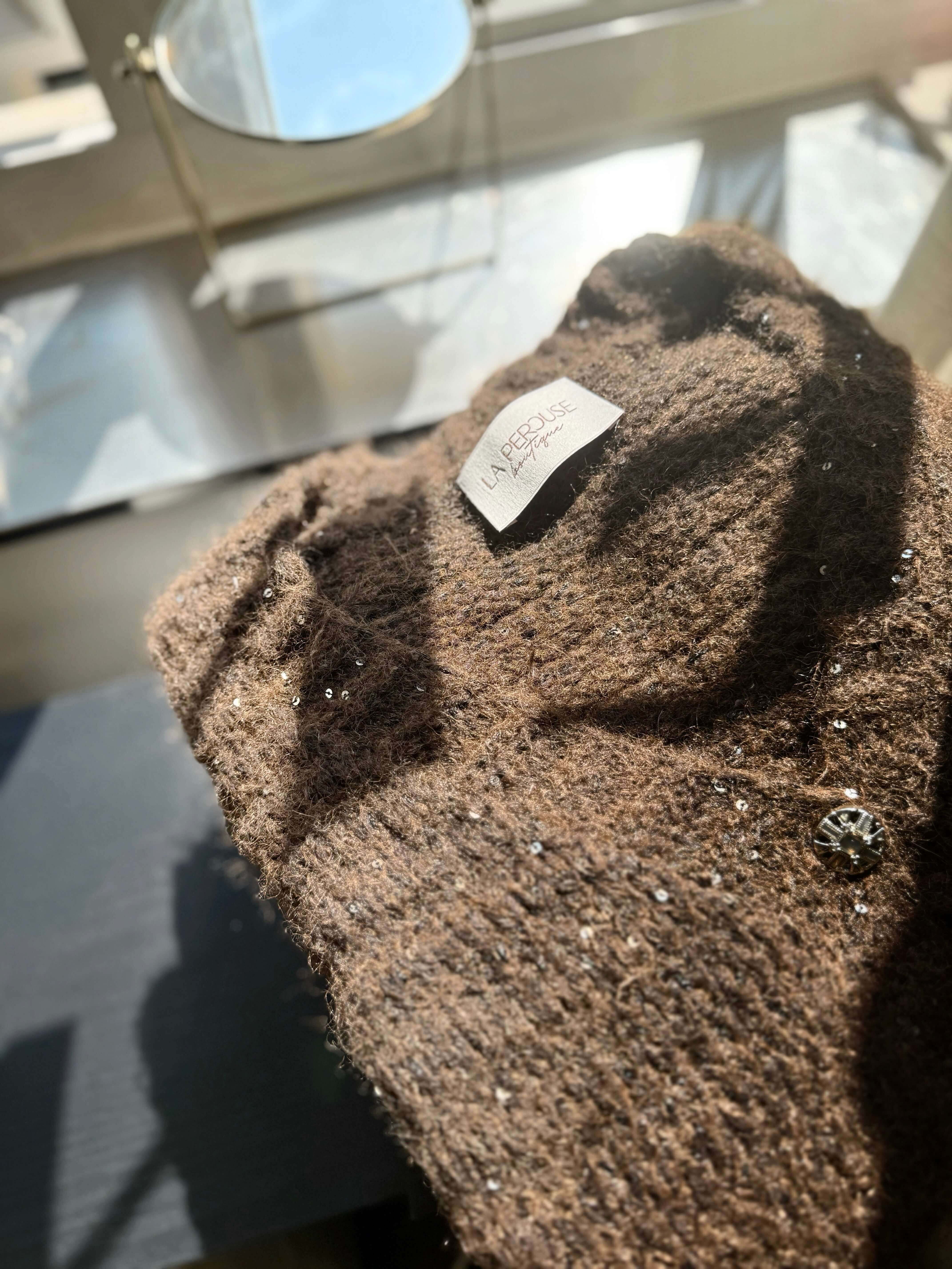 Oversized Sequin-Embellished Cardigan_JK261L30