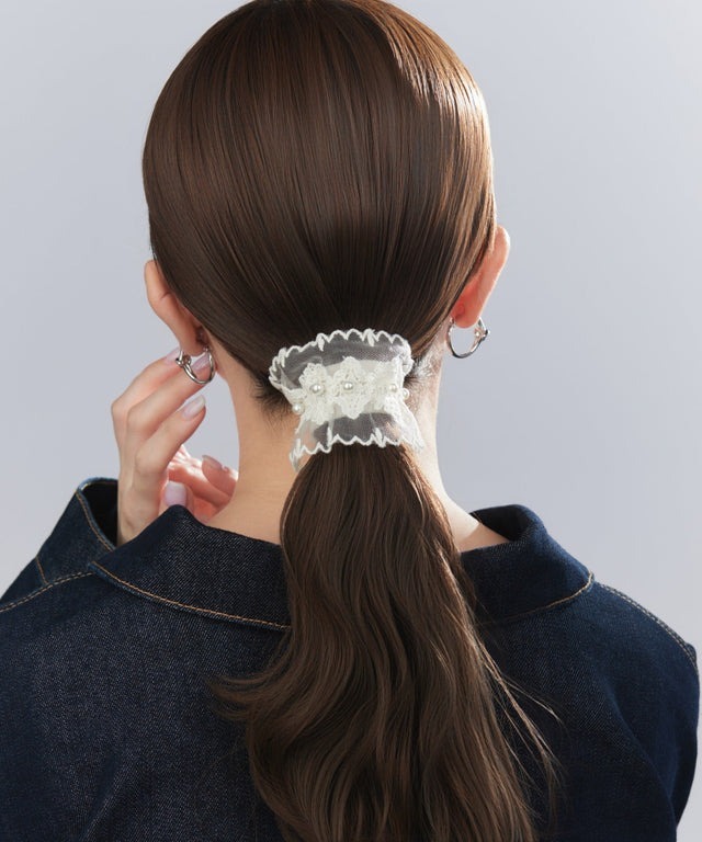 蕾絲珍珠髮插