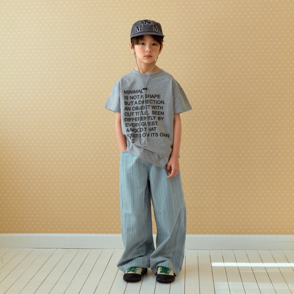 90-140 MNM 淺刷色牛仔寬褲