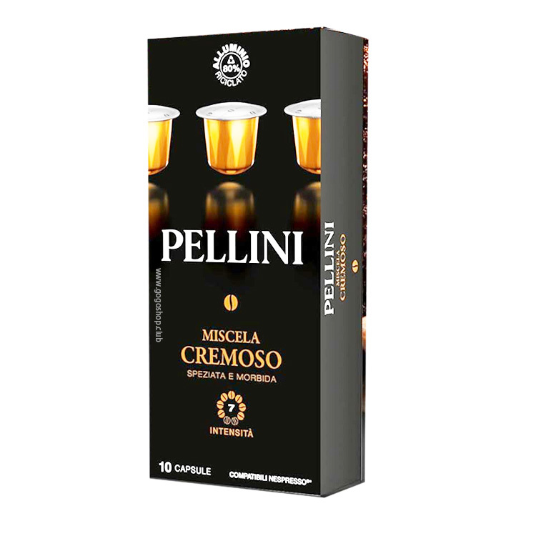 PELLINI Cremoso意式咖啡膠囊 (10 杯裝) - 兼容 Nespresso
