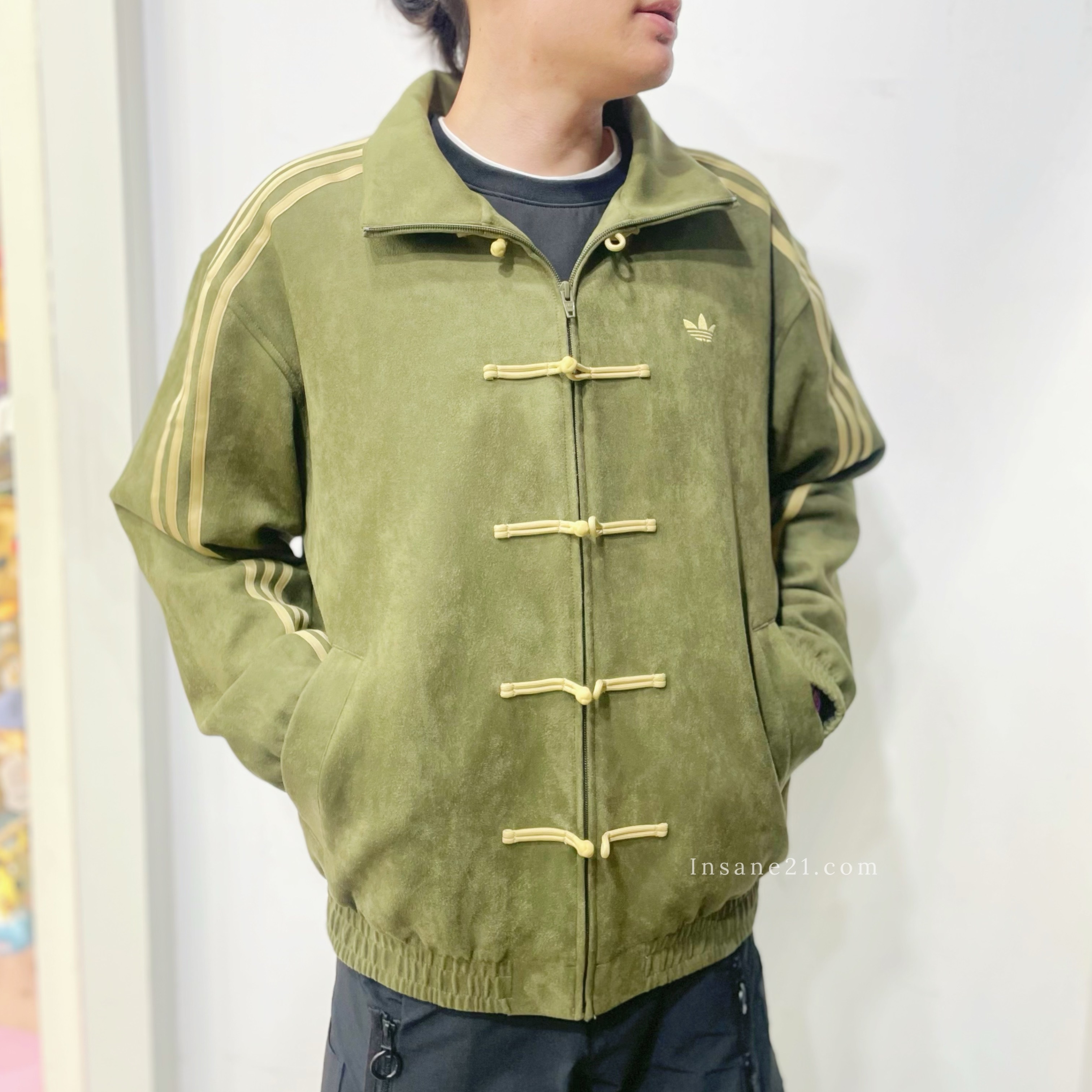 ADIDAS ORIGINALS CTT 3.1 SOFT 橄欖綠 新中式 唐裝 外套 長袖 夾克 愛迪達 KT3847