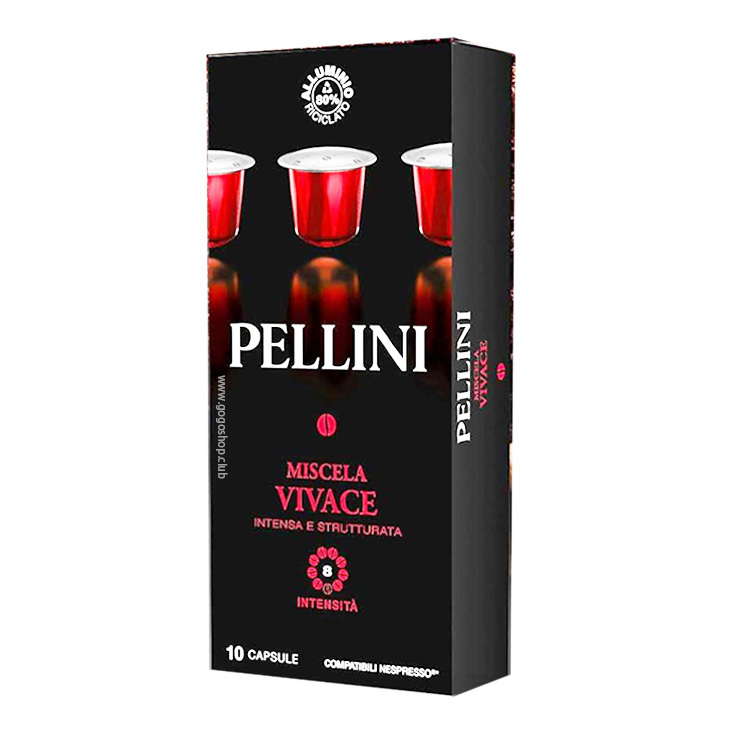 Pellini Vivace Traditional Espresso 意式咖啡膠囊 (10 粒裝) - 兼容 Nespresso