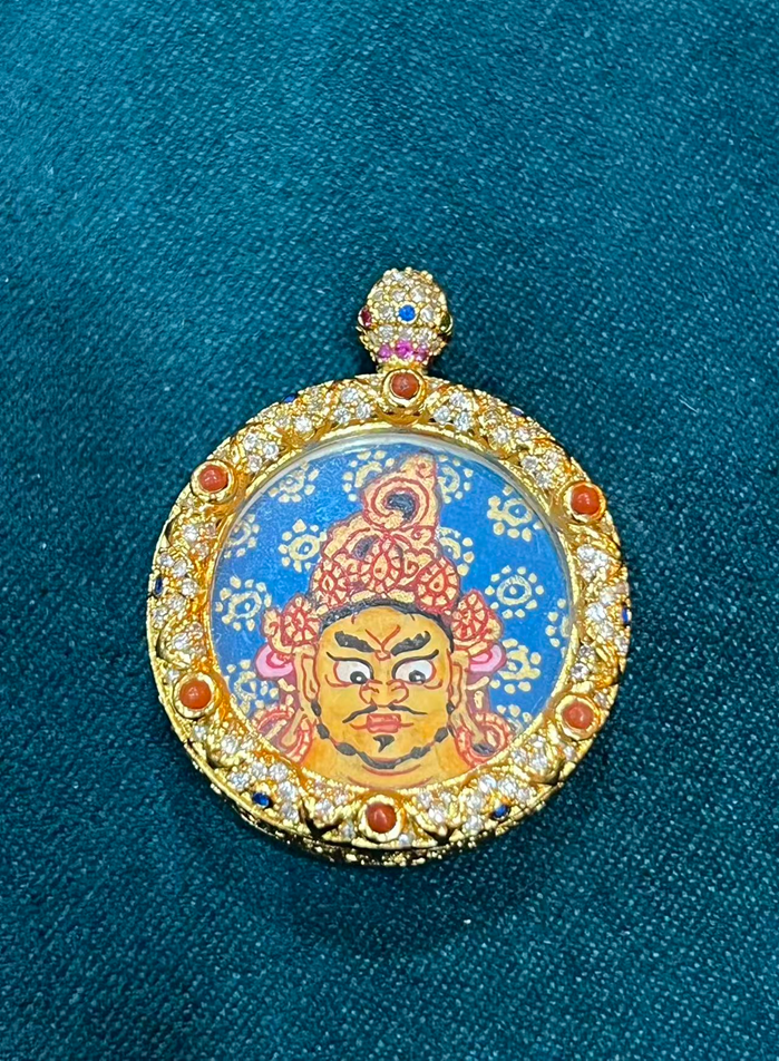 VE048 純手繪彩繪黃財神