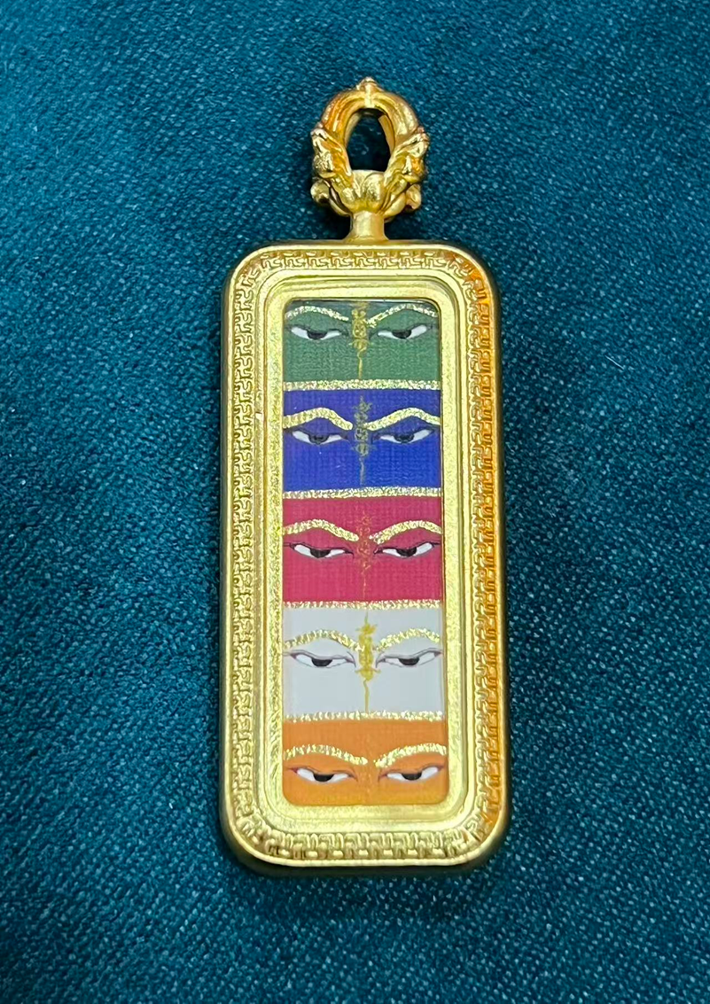 VE050 純手繪五路財神法眼 小金條