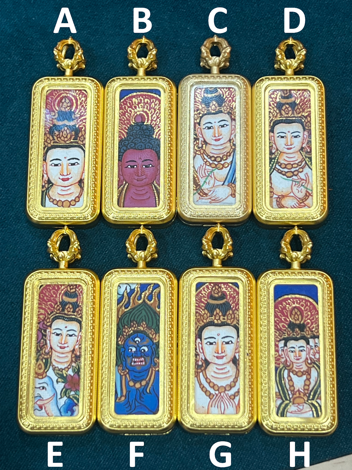 VE056 十二生肖 八大守護神 彩繪小金條