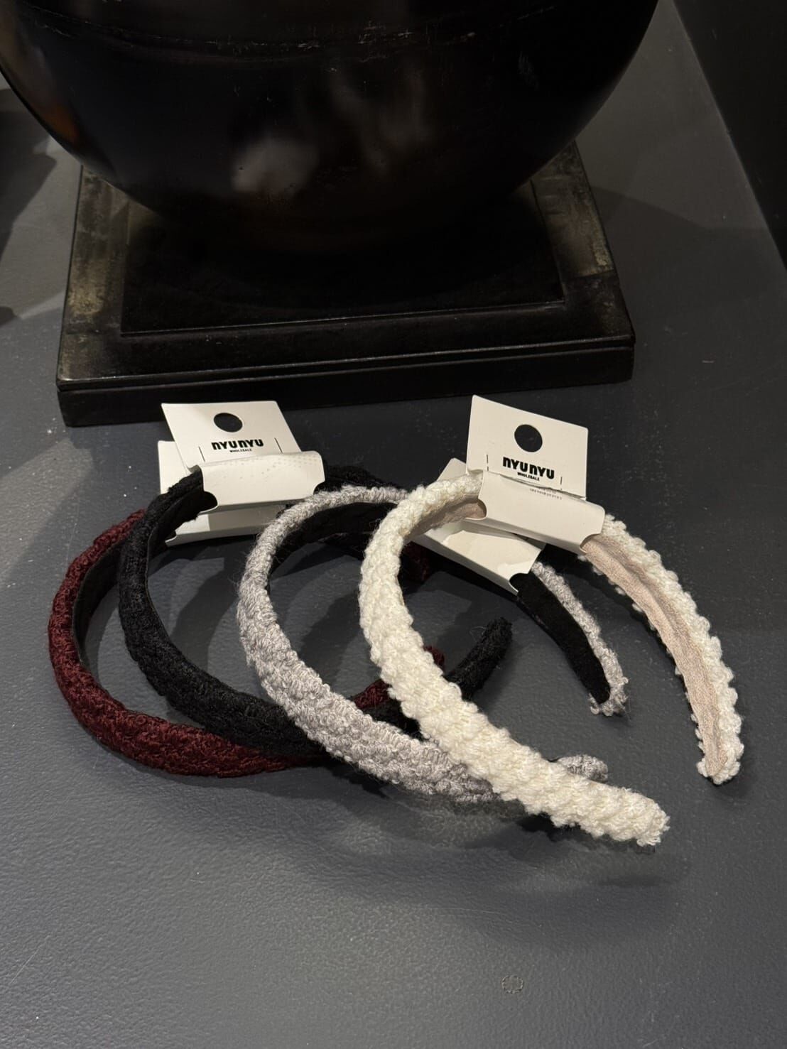 NU5505 凹凸紋絨面髮箍 *特價* (充值購物金不適用)