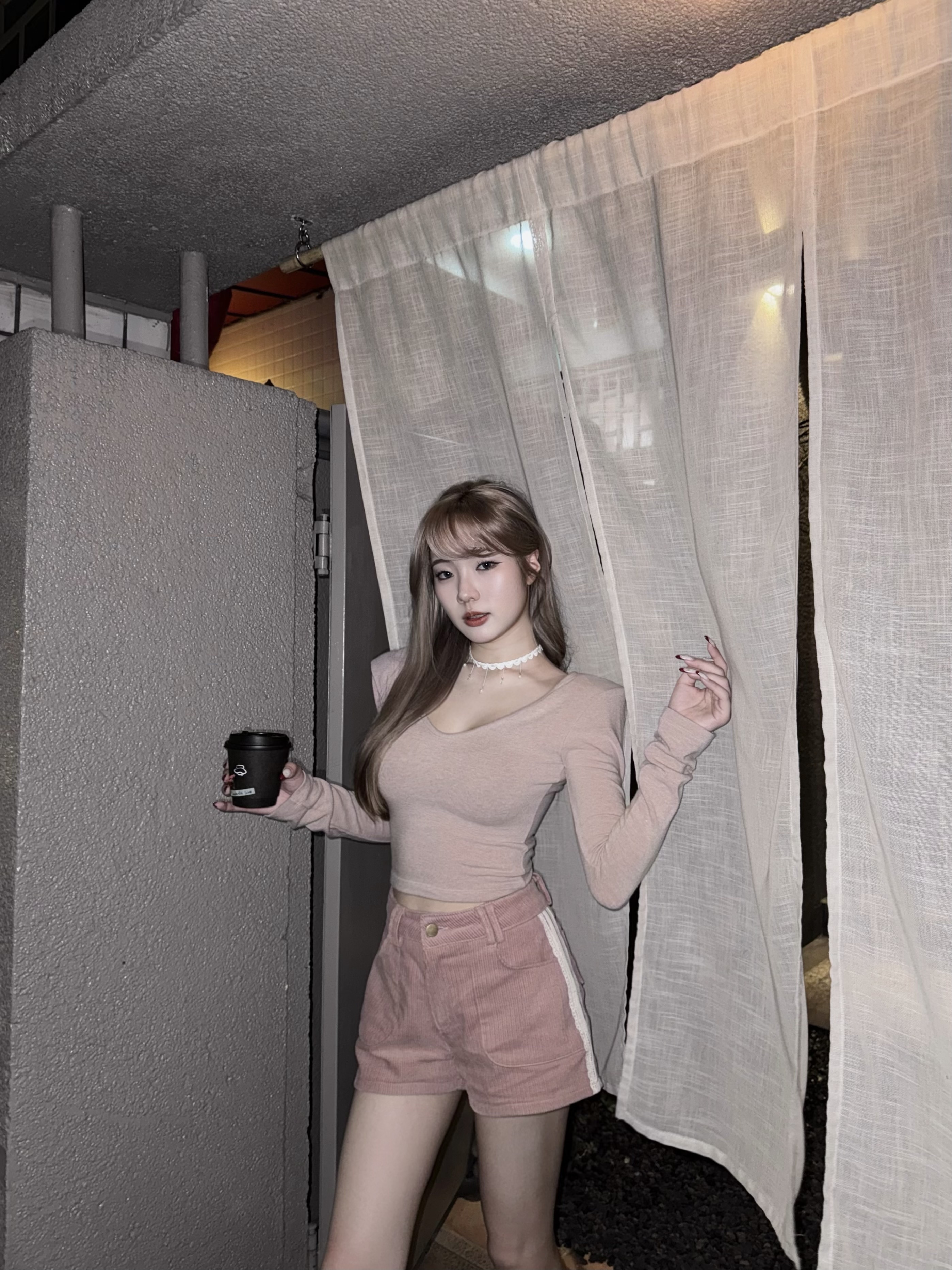 圓領磨毛打底衣