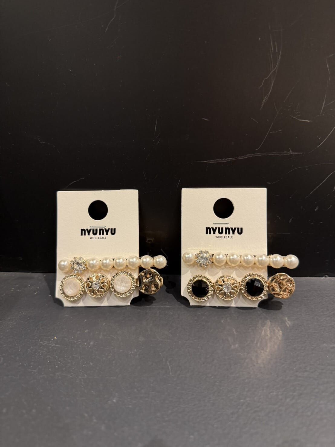 NU5507 小香寶石一字髮夾 *特價* (充值購物金不適用)