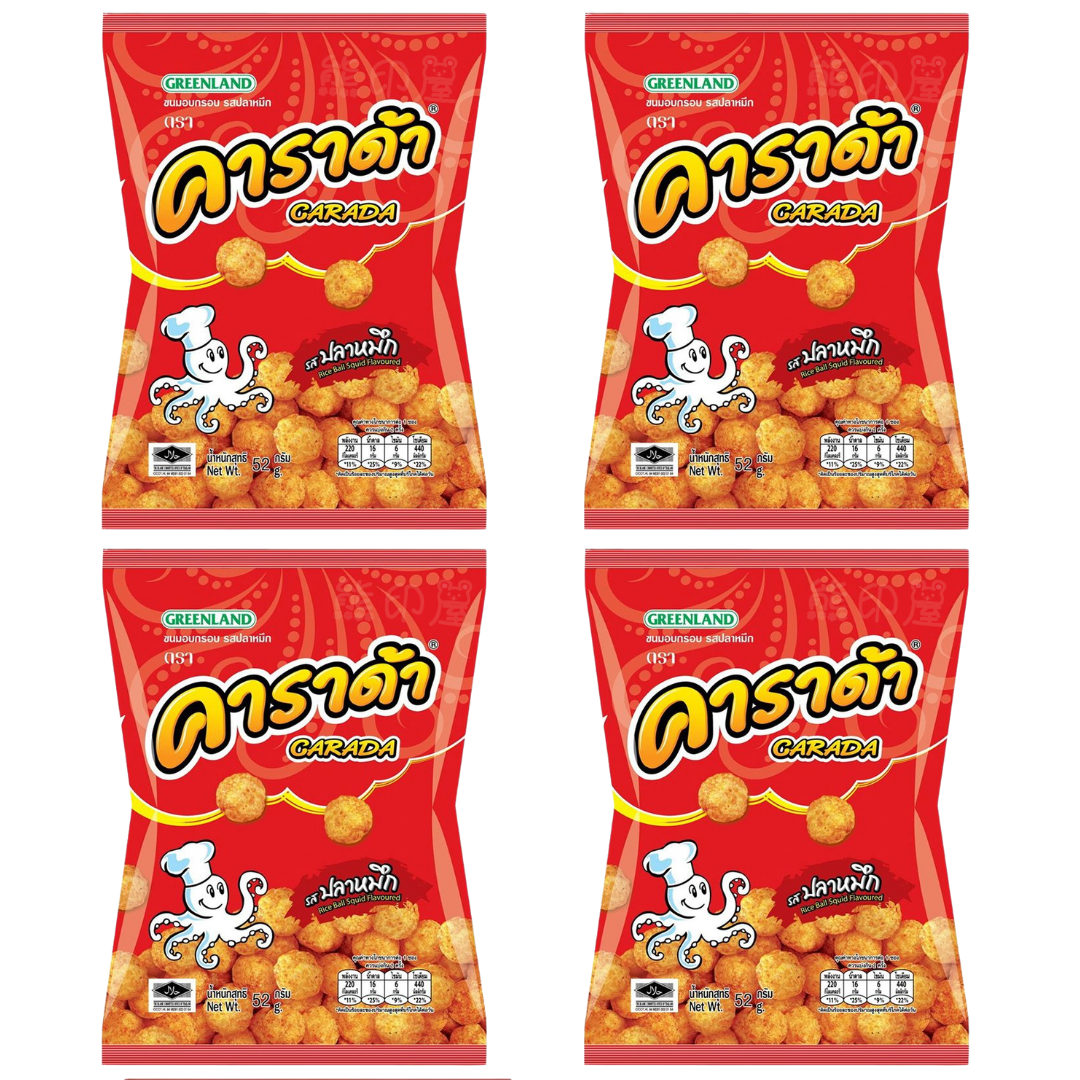 Greenland - 泰國咔啦噠魷魚味米果球 52G X4