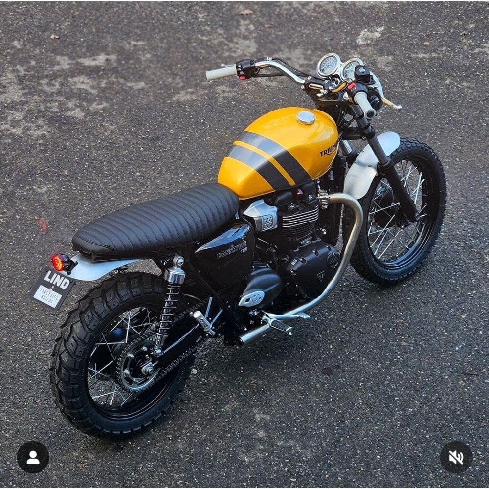 Motone 水冷凱旋專用 鋁合金 前土除 短款 - 髮絲銀