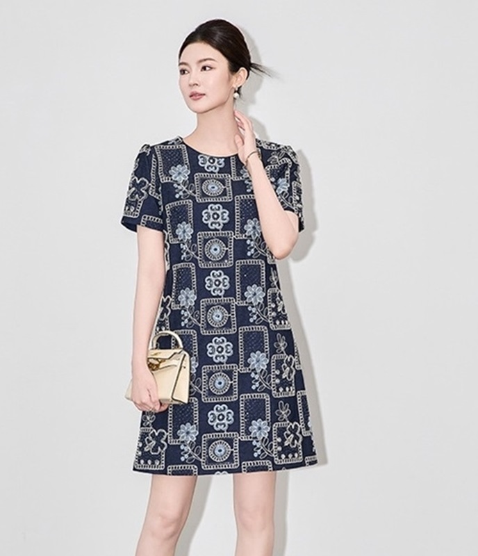 亮片繡花牛仔洋裝 兩色