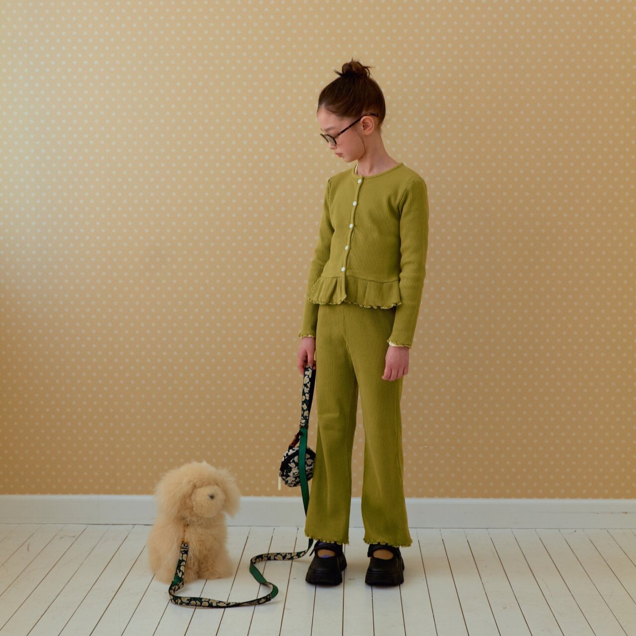 90-140 MNM 坑條紋荷葉外套 2色