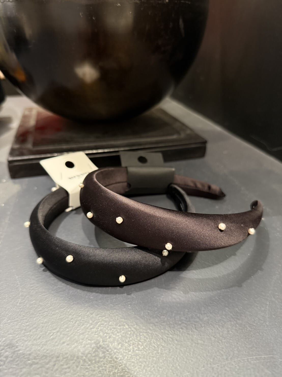 NU5513 珍珠絲質髮箍 *特價* (充值購物金不適用)