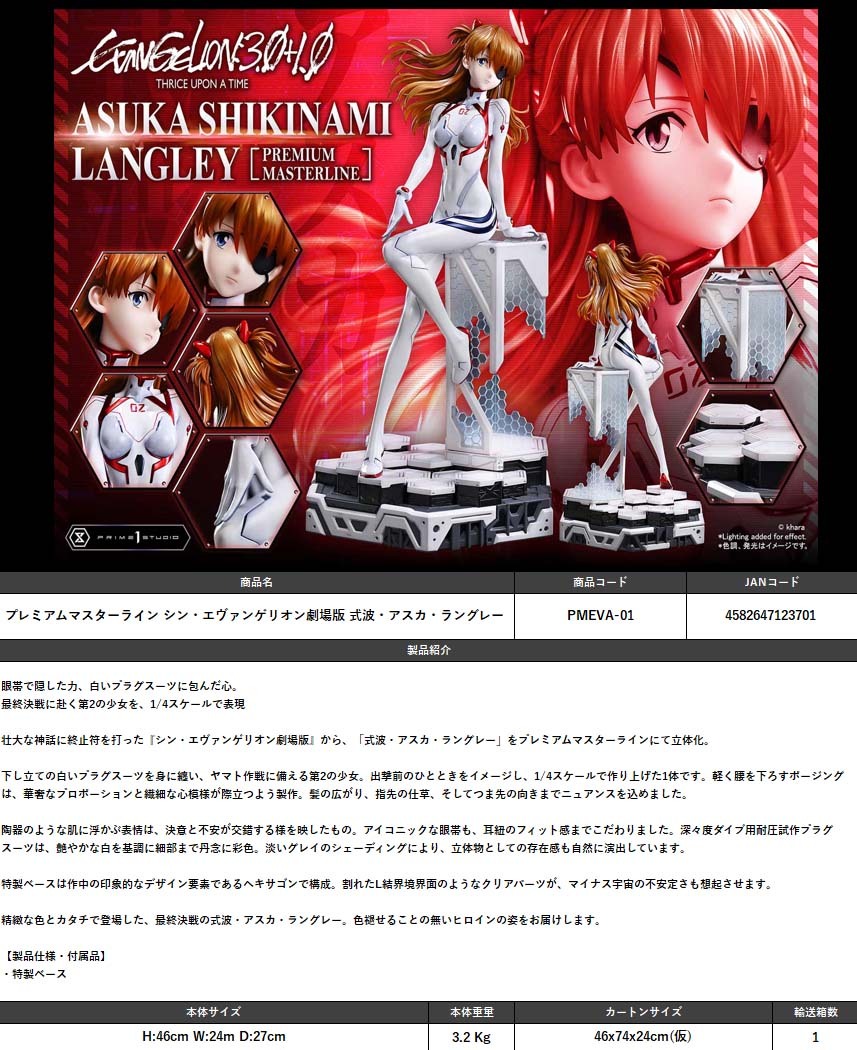 Prime 1 Studio － Evangelion: 3.0+1.0 Thrice Upon a Time Asuka Langley