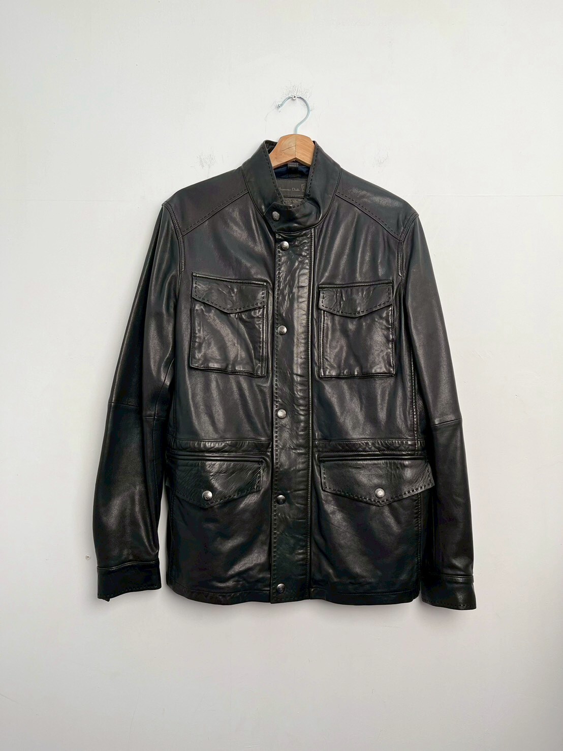 Massimo Dutti Sheepskin Leather Jacket SIZE M
