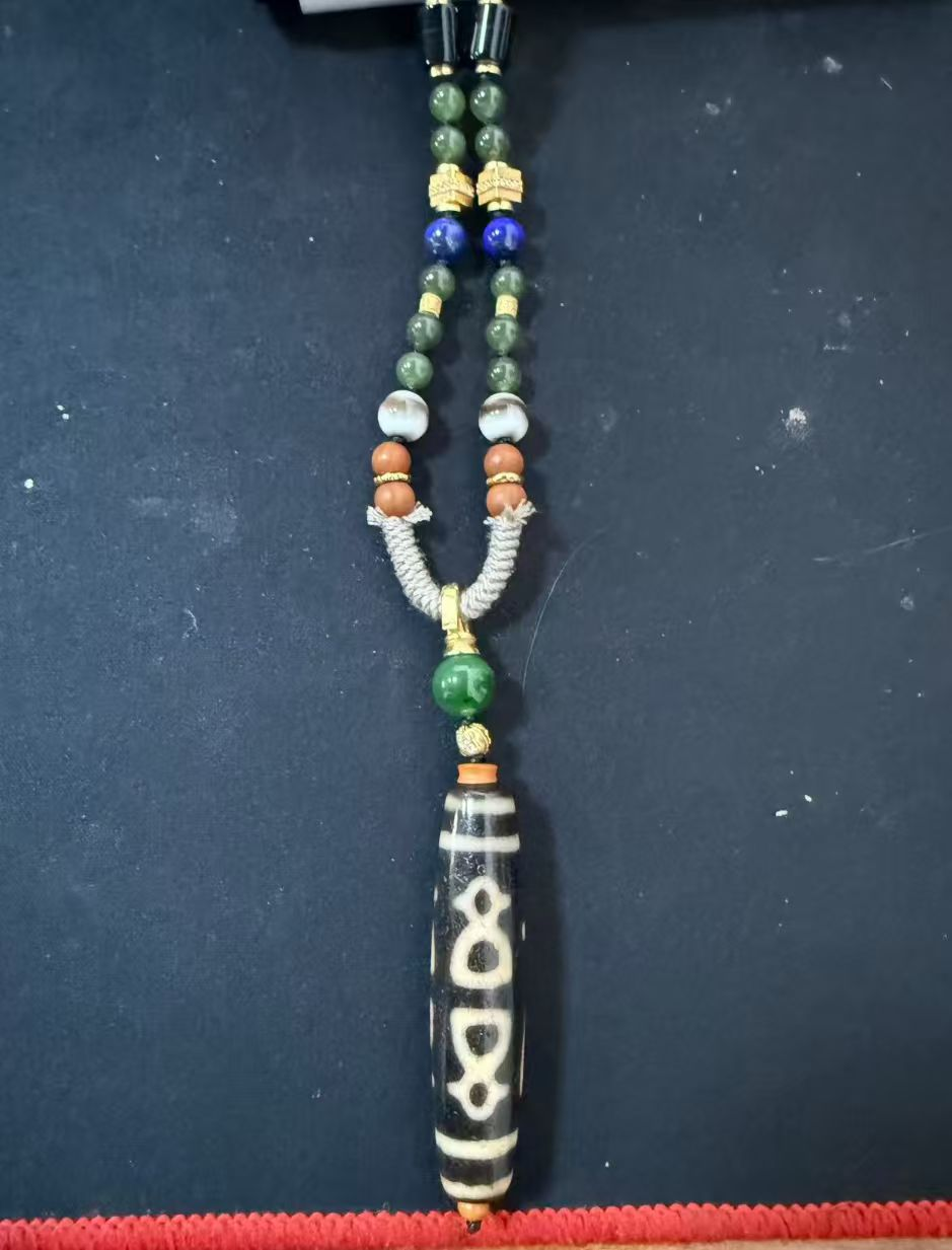 0205XZ106-西藏天珠-至纯五路财项链（A106）