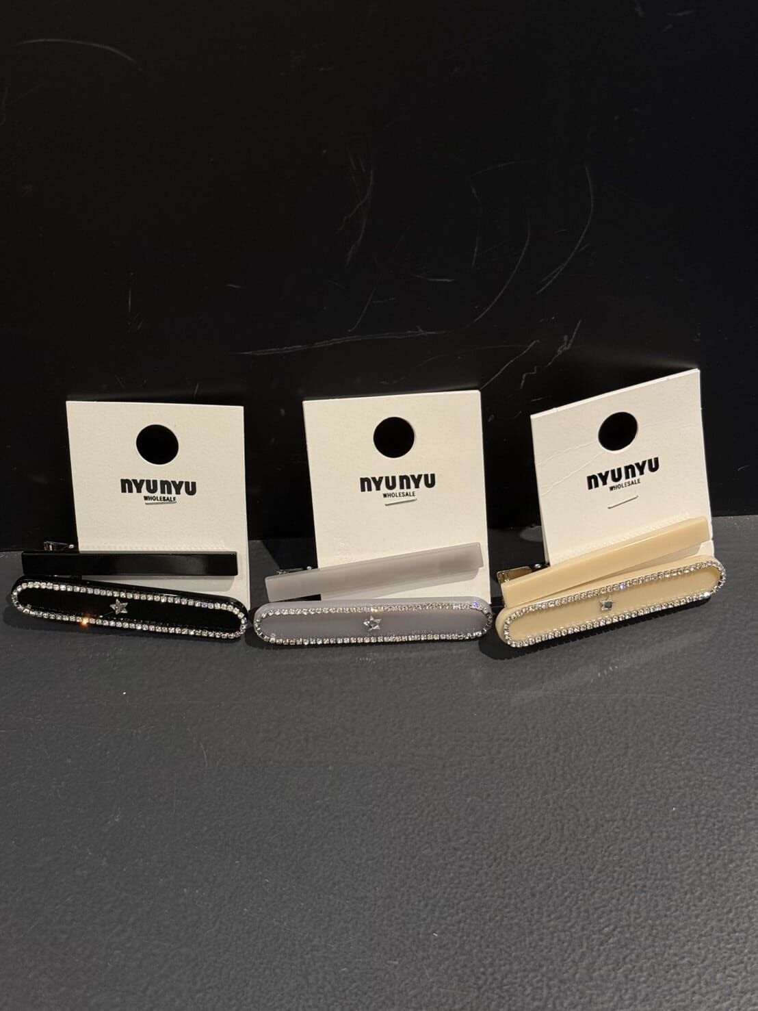 NU5527 閃鑽星星一字髮夾 *特價* (充值購物金不適用)