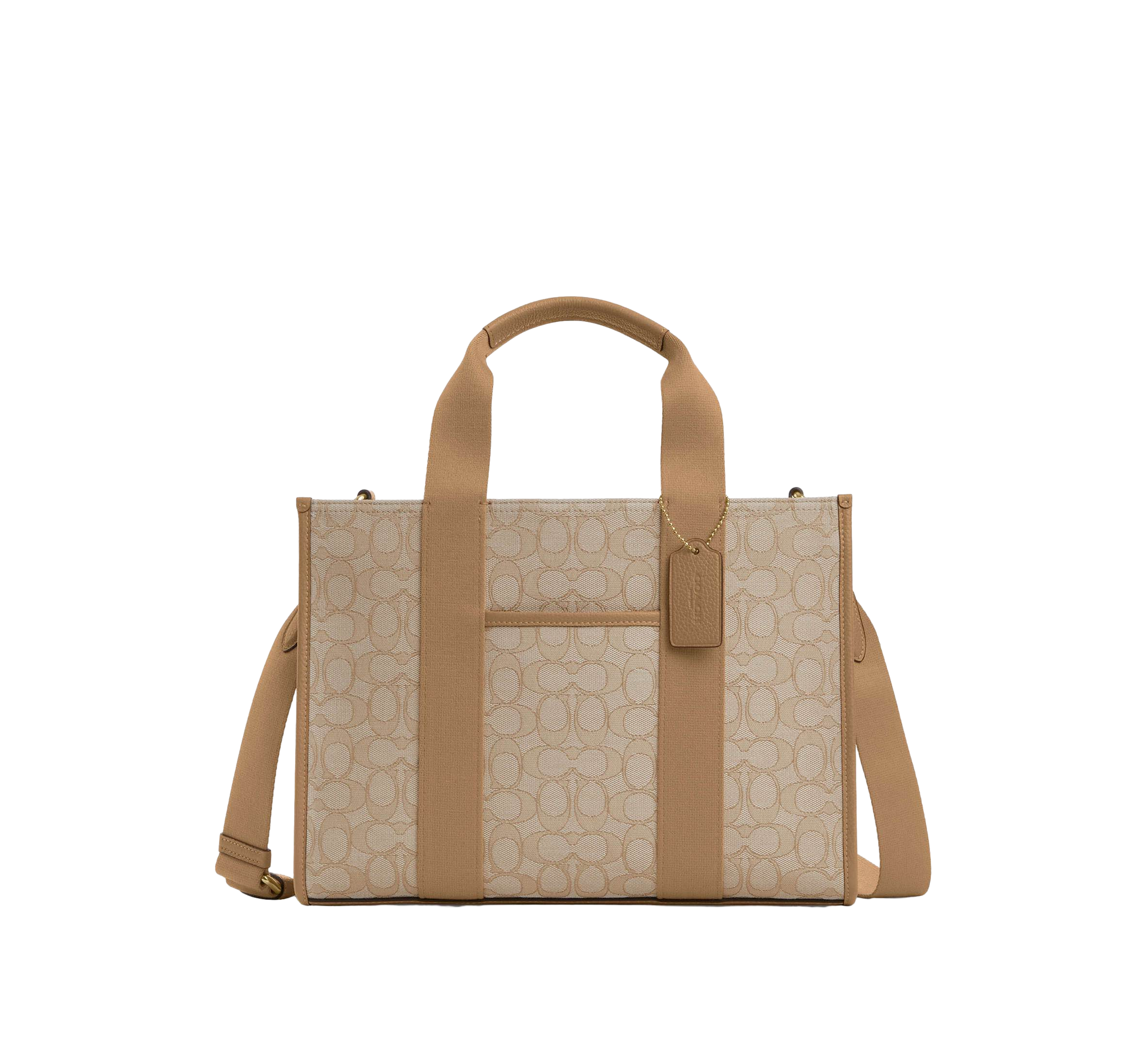 【Coach Outlet】Smith Tote Bag In Signature Jacquard  奶茶