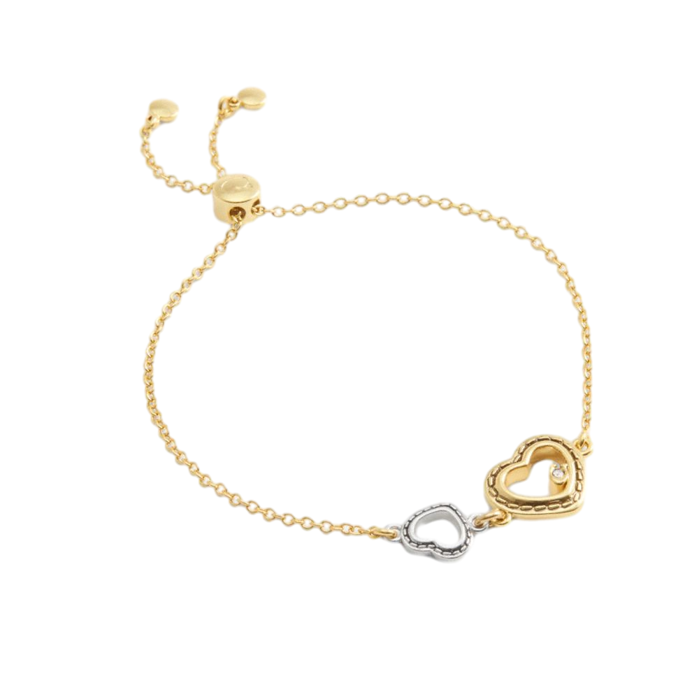 【Coach Outlet】Double Stitched Hearts Slider Bracelet  金