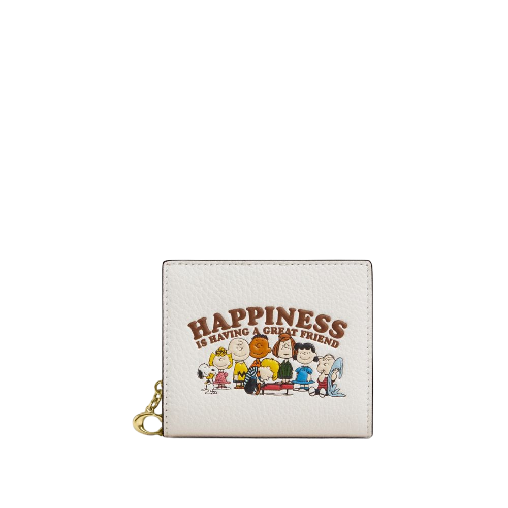 【Coach Outlet】Coach X Peanuts Snap Wallet  白