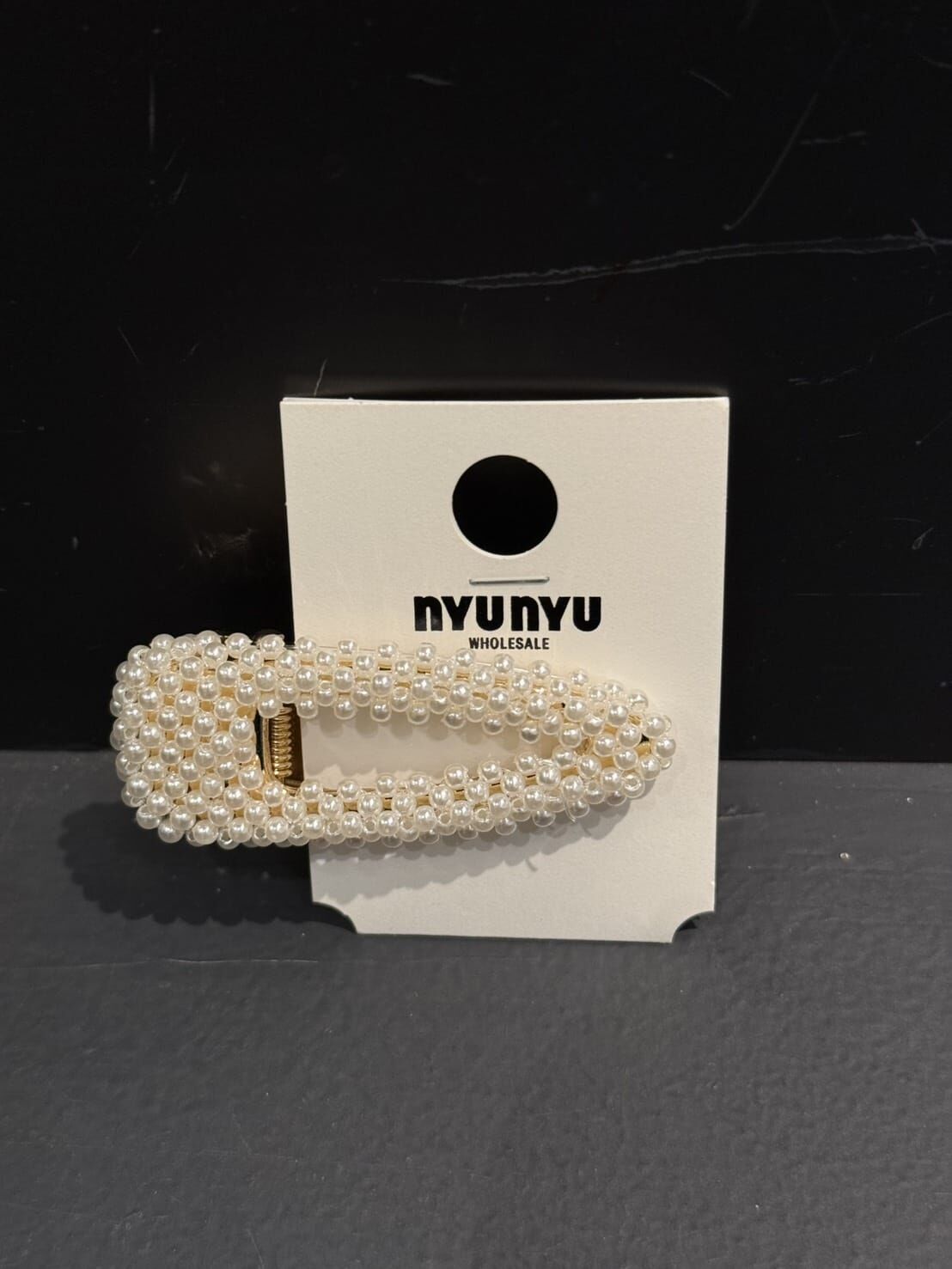 NU5537 珍珠三角髮夾 *特價* (充值購物金不適用)