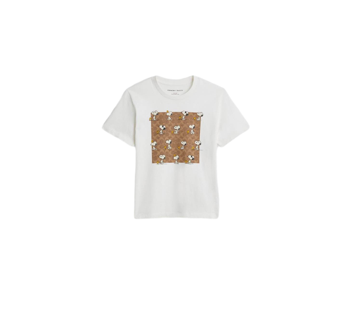 【Coach Outlet】SIG SQR SNOOPY TSH-WHT-S  白