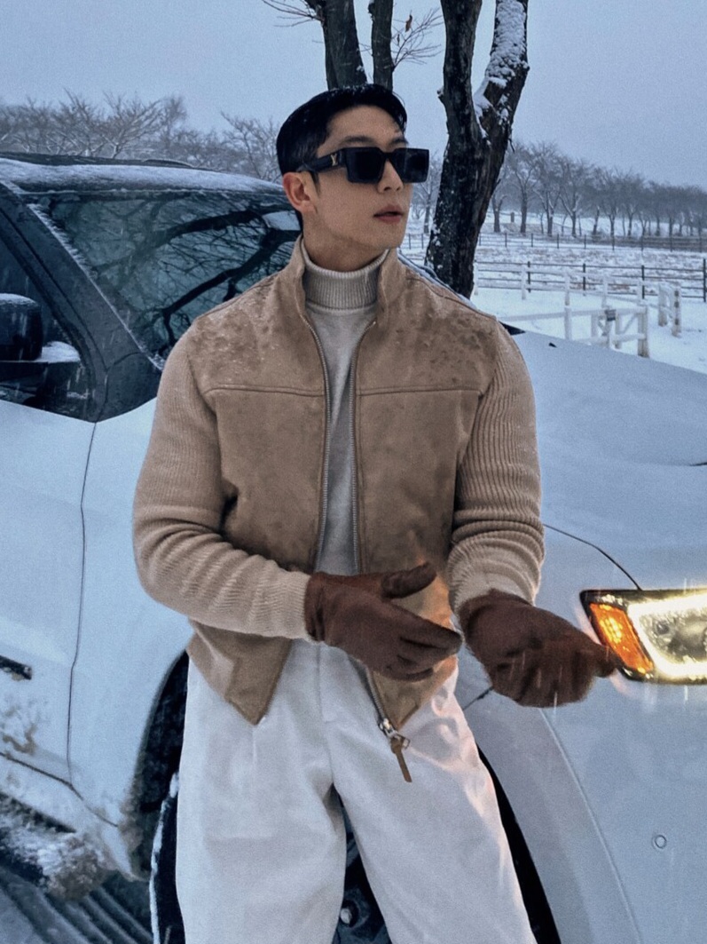 Tom Hardy 鴨絨羊毛針織夾克