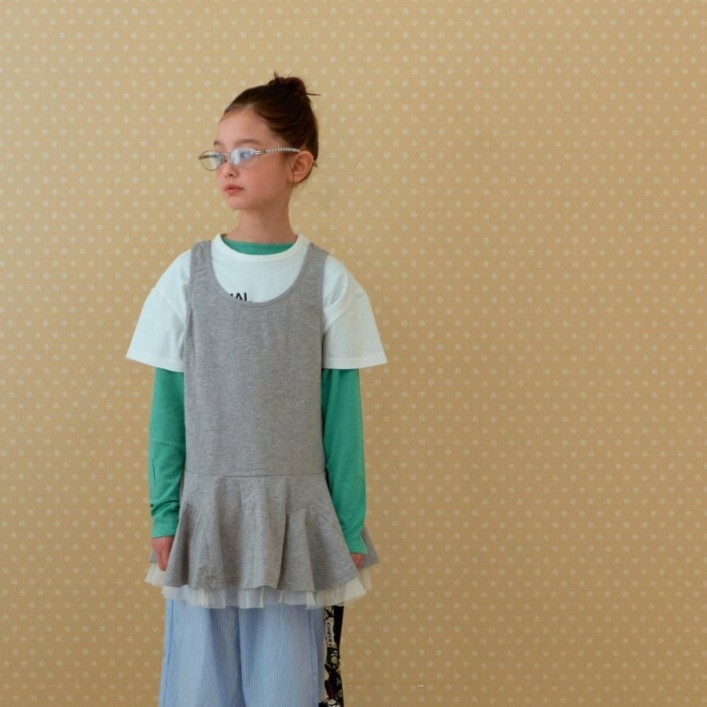 90-140 MNM 拼紗背心洋裝 2色