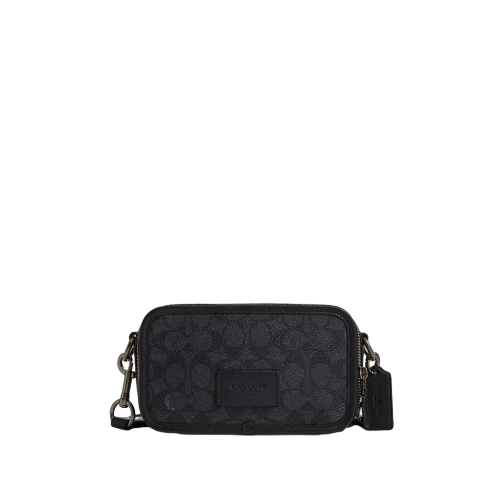 【Coach Outlet】Wyatt Crossbody Bag In Signature Canvas  黑
