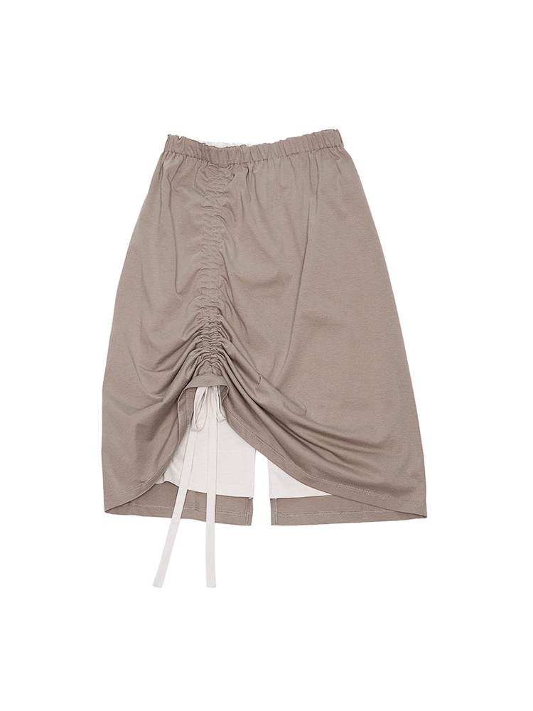 Samantha Reversible Skirt - Khaki/Grey Green