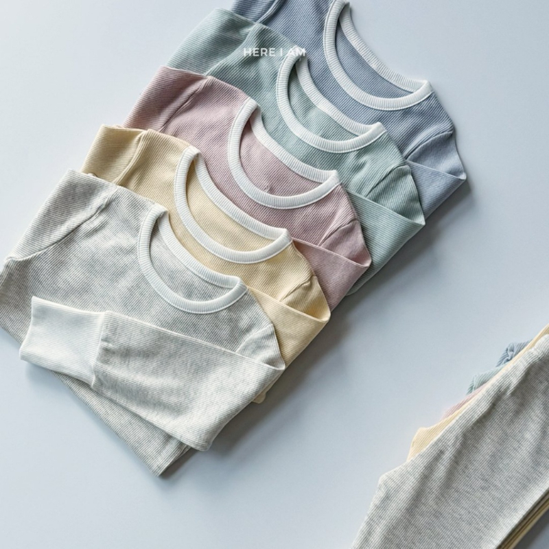 韓國🇰🇷Hereiam 莫代爾坑條束口套裝(S)