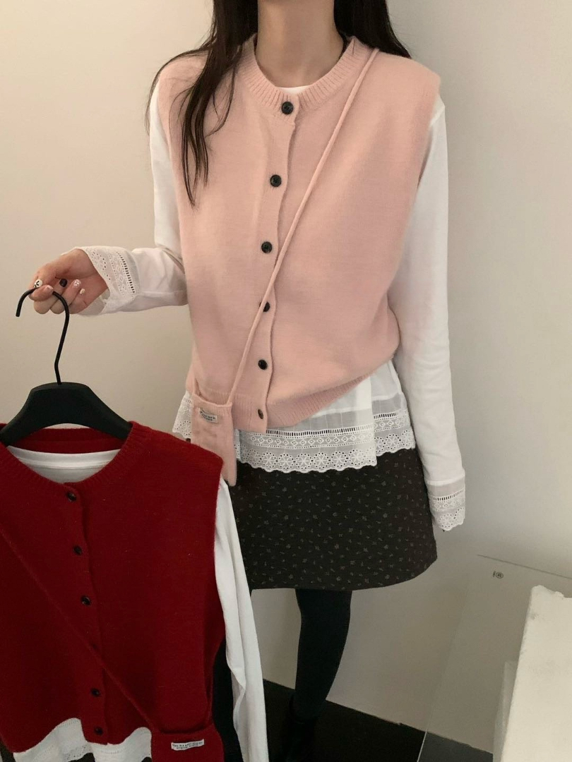 一套就出門的溫柔層次三件式上衣 ⚡️限量 搶現貨 ⚡️