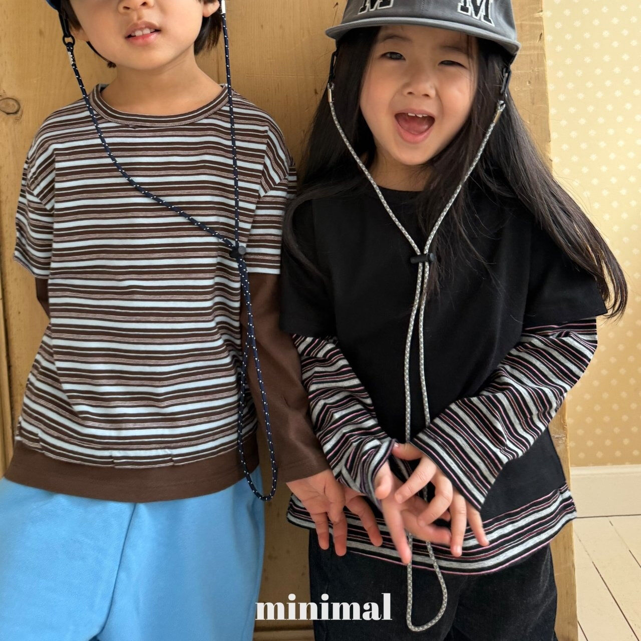 90-140 MNM 條紋層疊上衣 2款