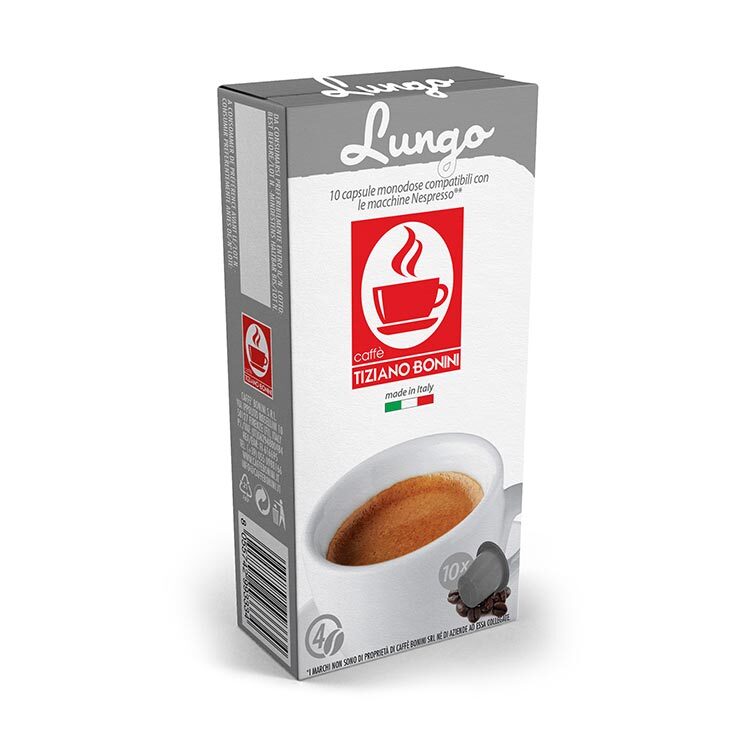 Caffé Bonini Lungo 咖啡膠囊 (10 粒裝) 輕度烘焙 - 兼容 Nespresso