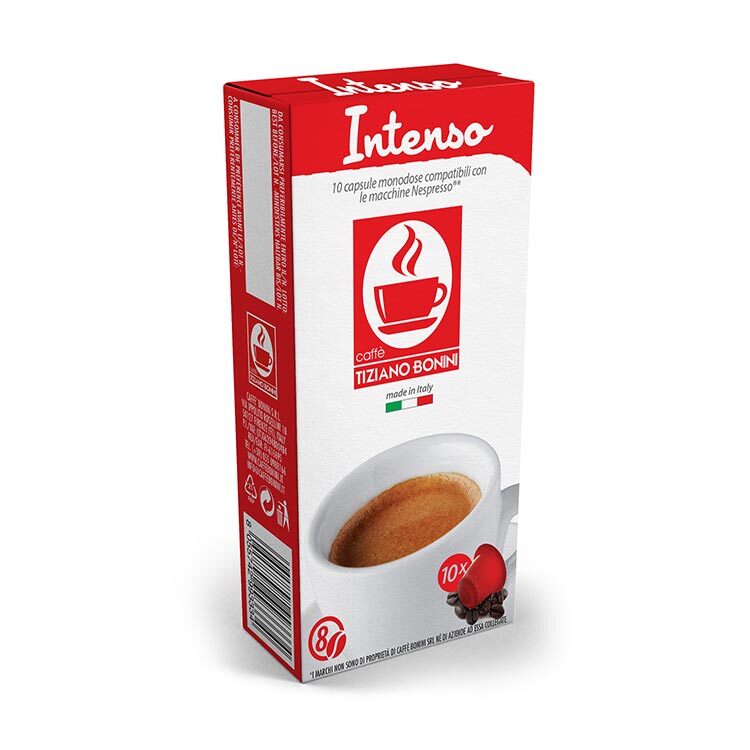 Caffé Bonini 特濃意式咖啡膠囊 (10 粒裝) 深度烘焙 - 兼容 Nespresso