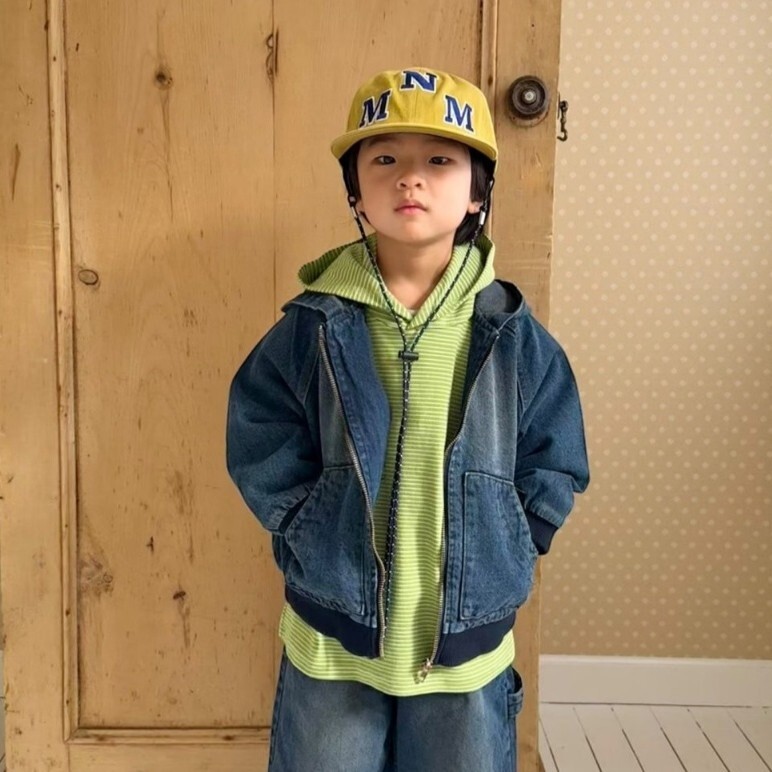 90-140 MNM 復古牛仔連帽外套