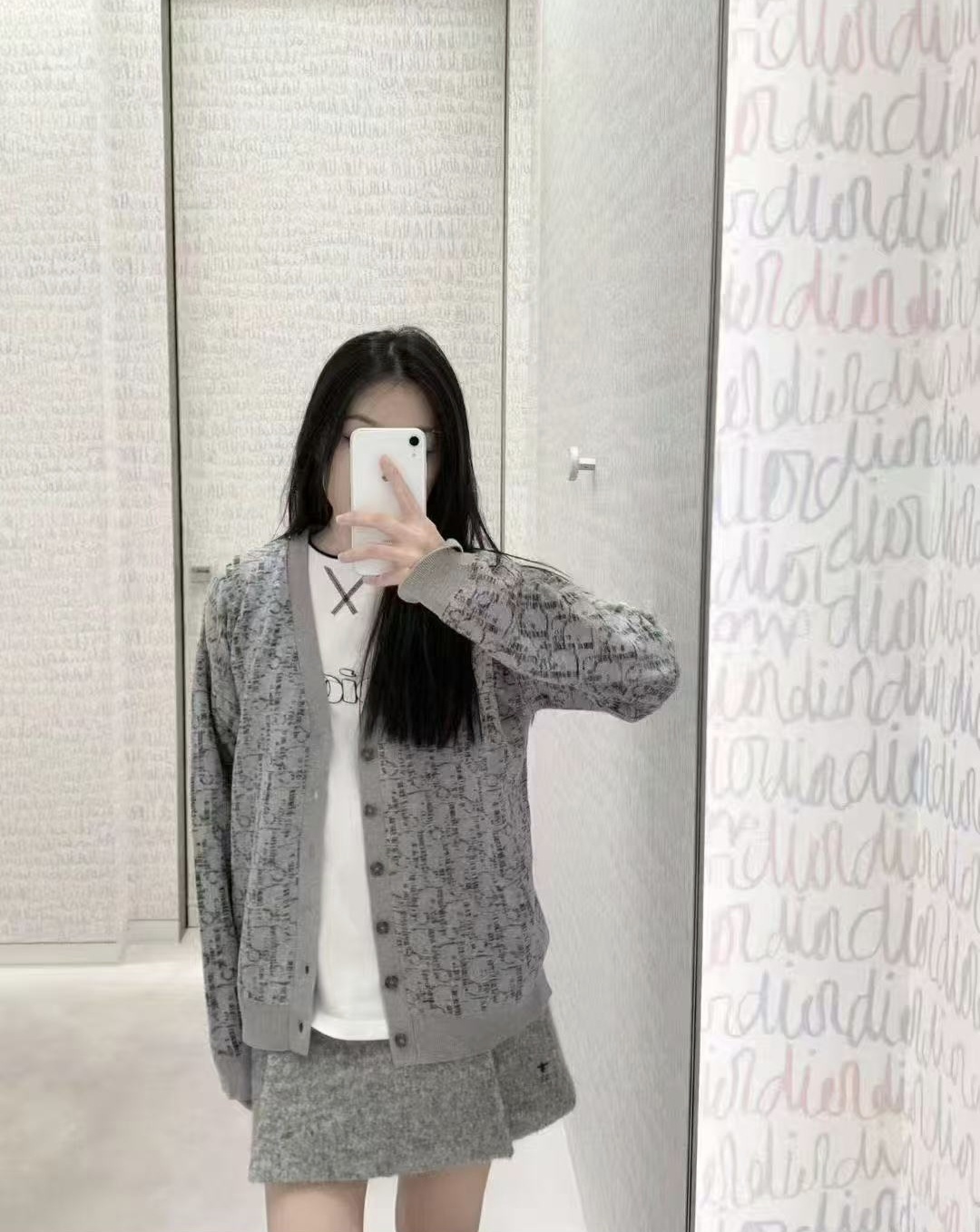 Dior kids monogram 灰色 cardigan
