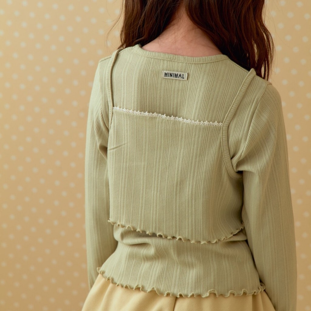 90-140 MNM 極簡女孩層疊上衣 2色