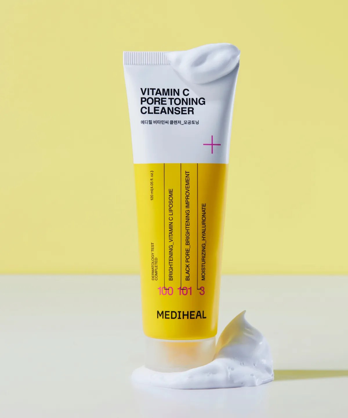 MEDIHEAL 維他命C毛孔細緻煥白洗面乳 120ml (1+1)