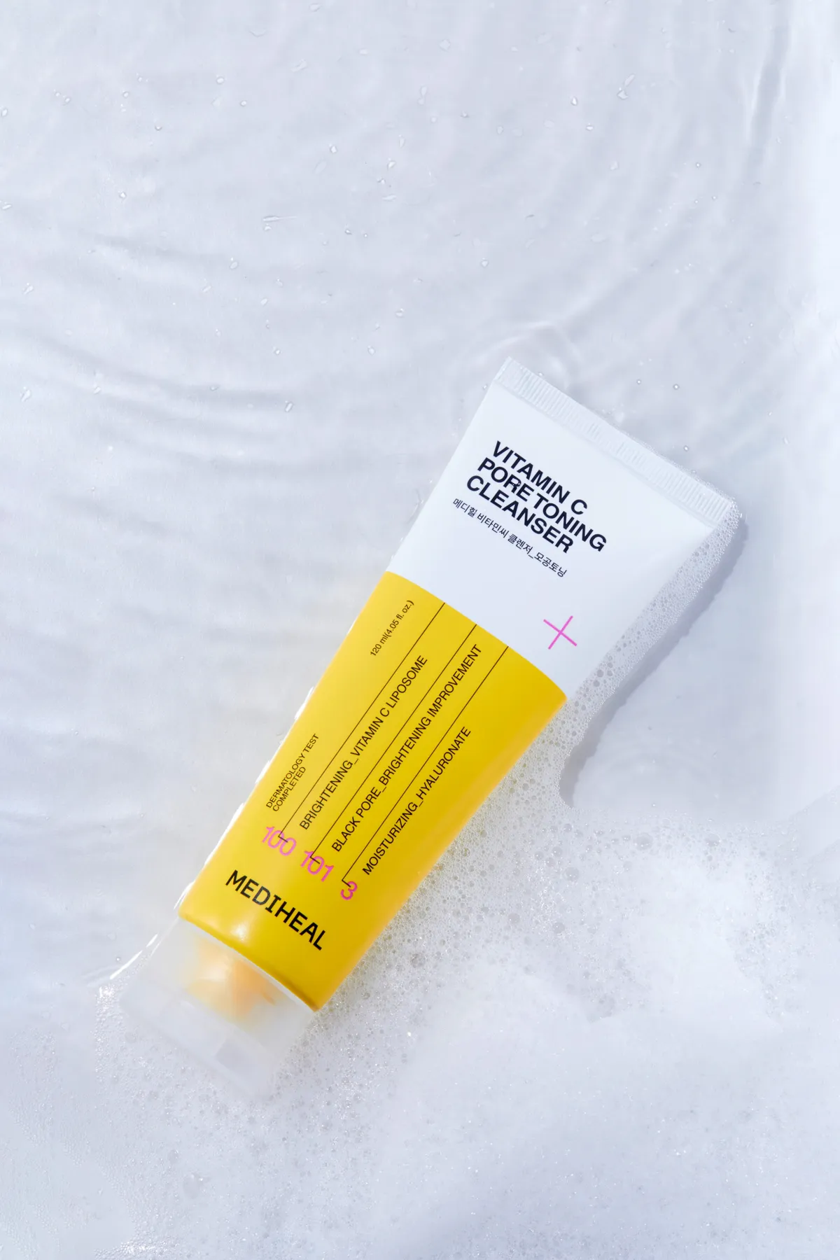 MEDIHEAL 維他命C毛孔細緻煥白洗面乳 120ml (1+1)