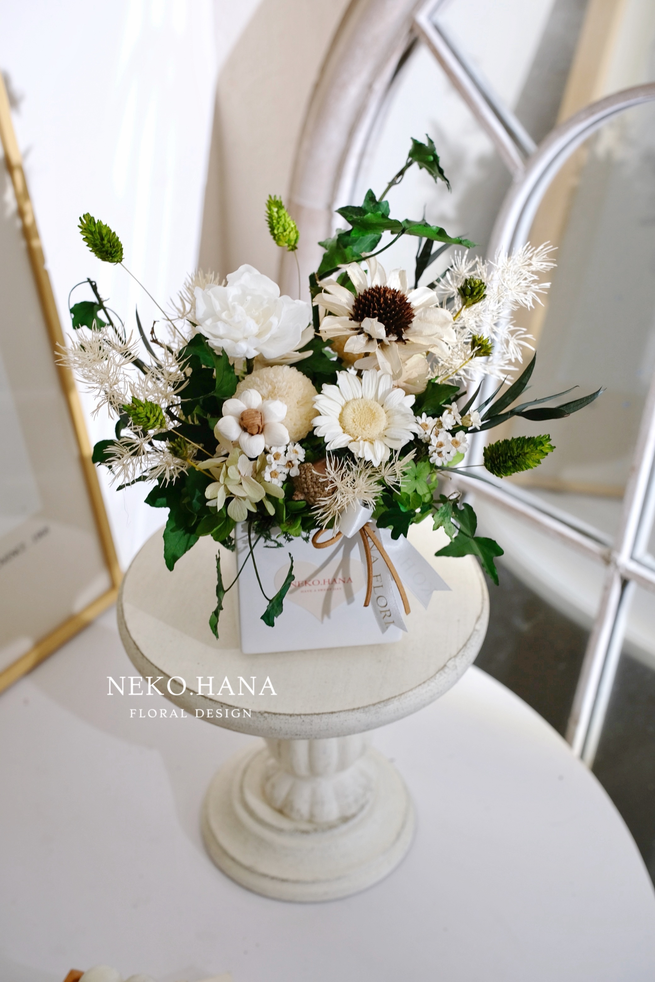 奶霧花序永生盆花