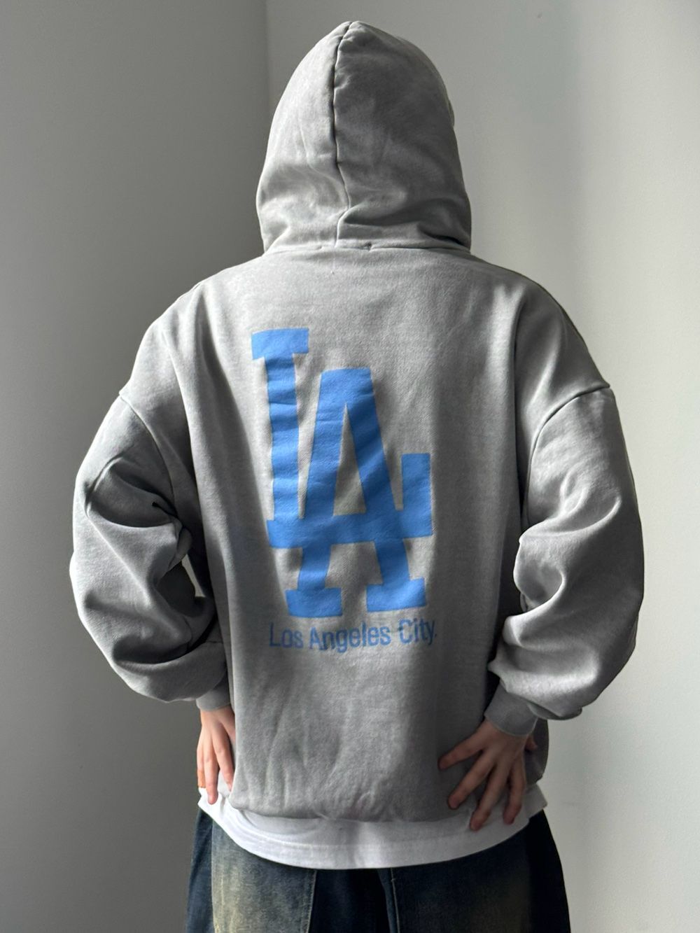 洗水英文字連帽衛衣 US-023T