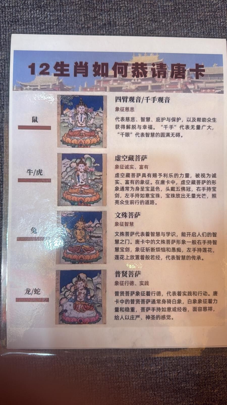 VE056 十二生肖 八大守護神 彩繪小金條