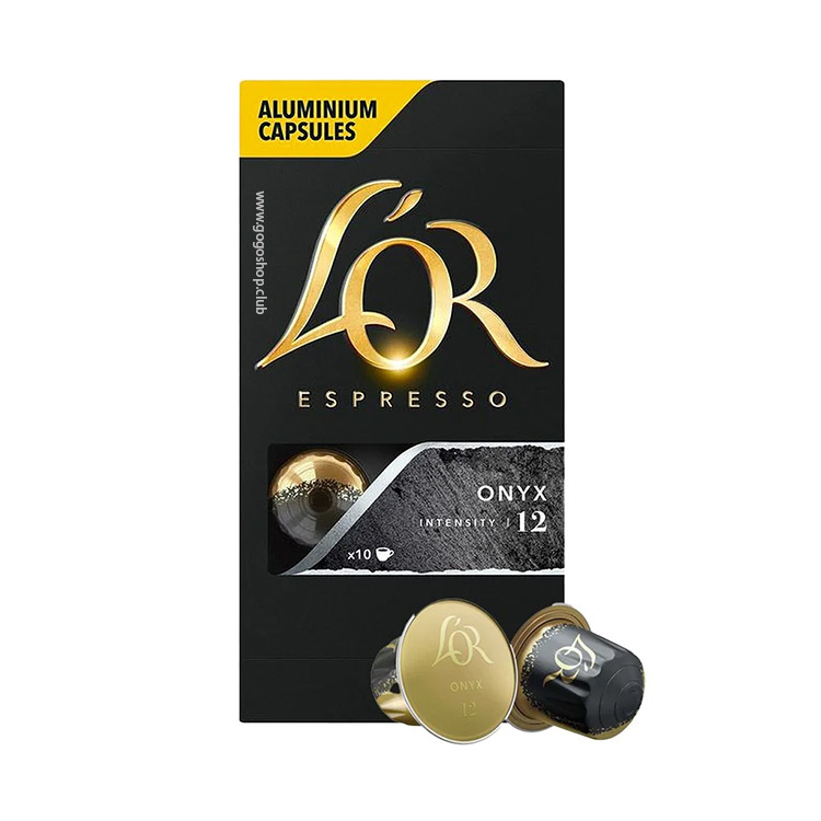L'OR ONYX 超濃意式濃縮咖啡粉囊 (10粒裝) 極深度烘焙 - 兼容 Nespresso
