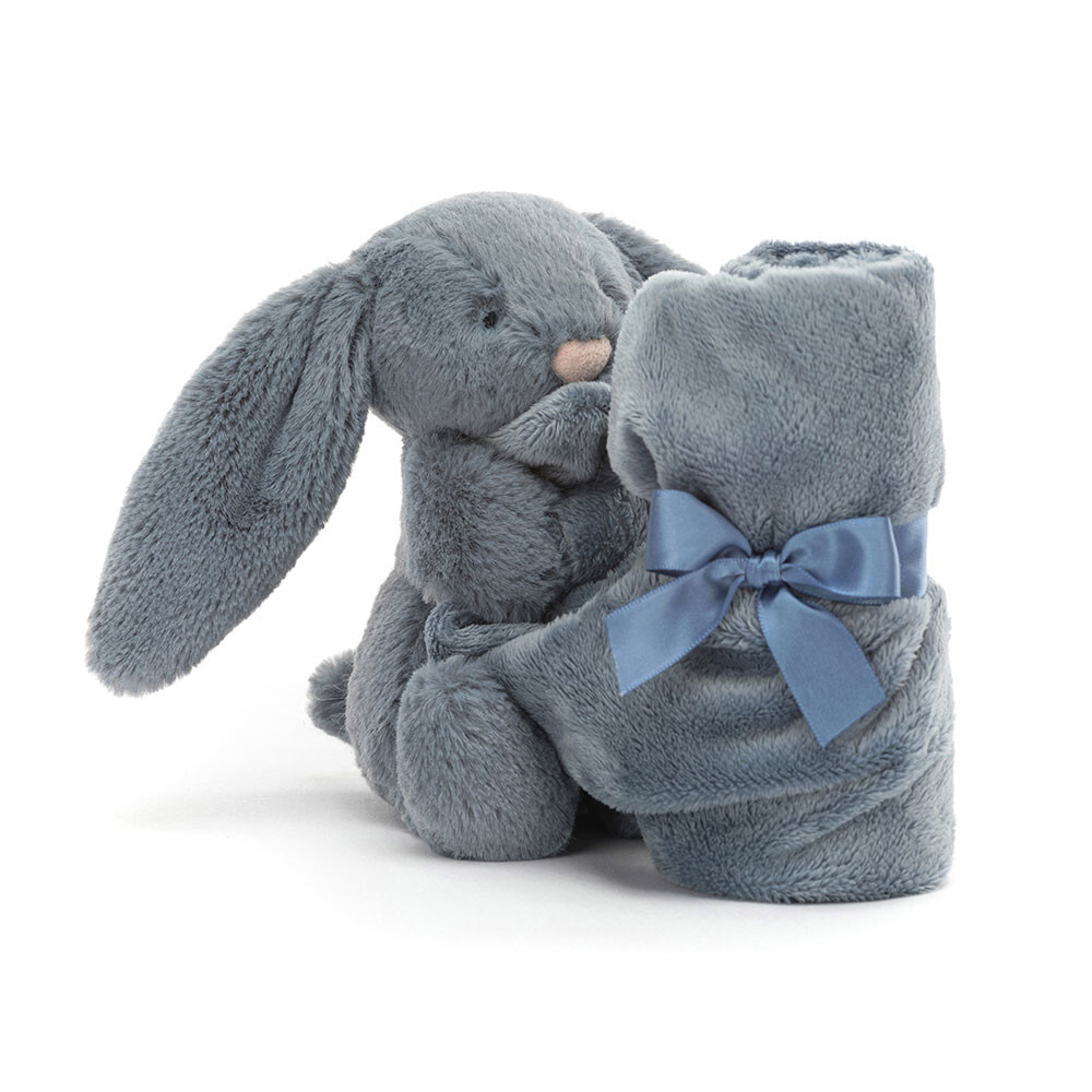 JELLYCAT Bashful Dusky Blue Bunny Soother