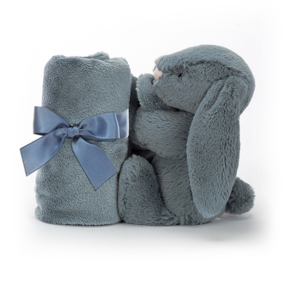 JELLYCAT Bashful Dusky Blue Bunny Soother