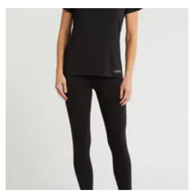 [S] CALVIN KLEIN BLACK SHORT SLEEVE T-SHIRT AND LEGGINGS, QP27340-001 (SCK823)